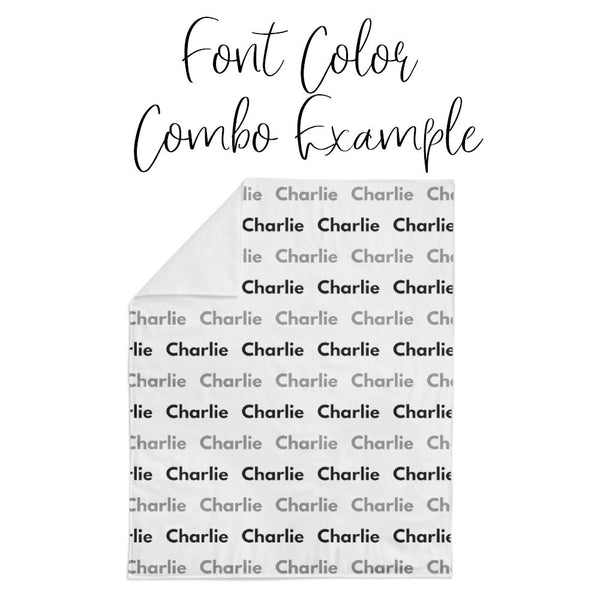 Personalized Name Minky Blanket - CAMPING - Dotboxed