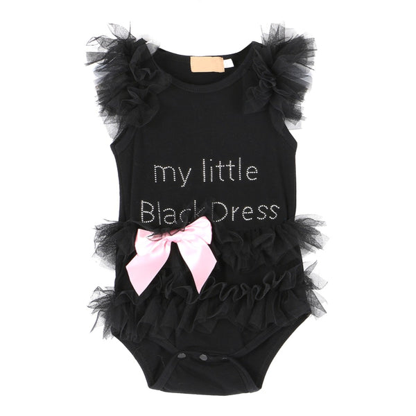 my first little black dress onesie