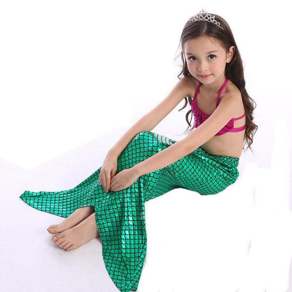 little girl mermaid tail swimsuit