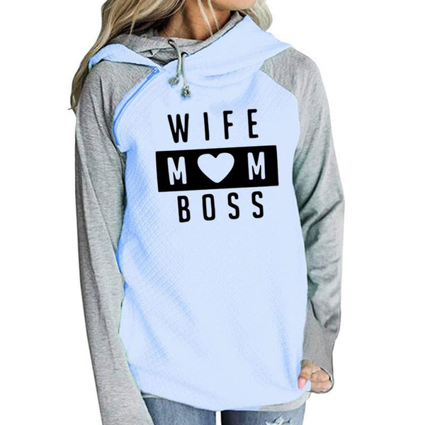 wife mom boss sweatshirt brooklyn