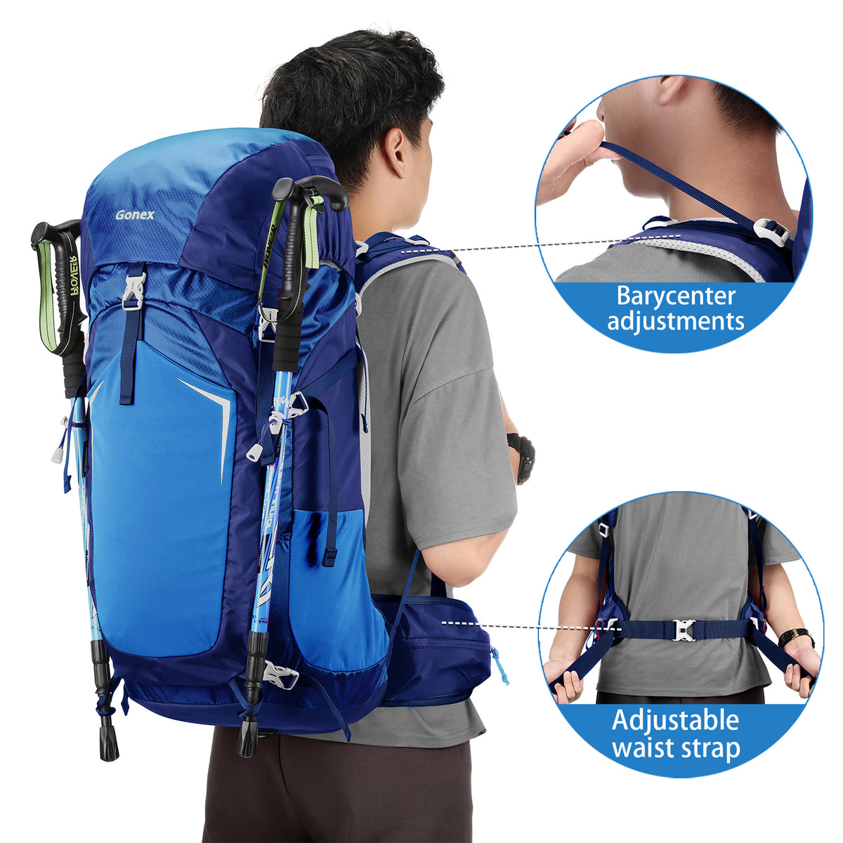 55l hiking backpack