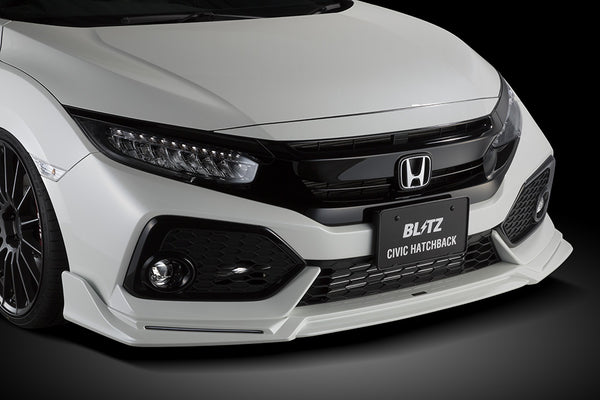 Blitz Front Lip Spoiler m For Honda Civic Hatchback Fk7 L15c Black Hawk Japan