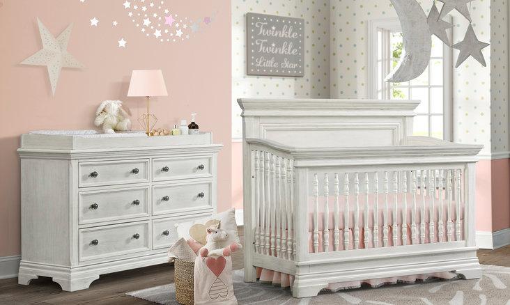 crib and dresser set