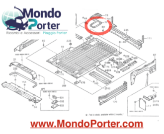 Guarnizione Coperchio Batteria Piaggio Porter Van