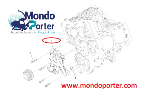 Pompa Olio Piaggio Porter Diesel D120 E5 B011857