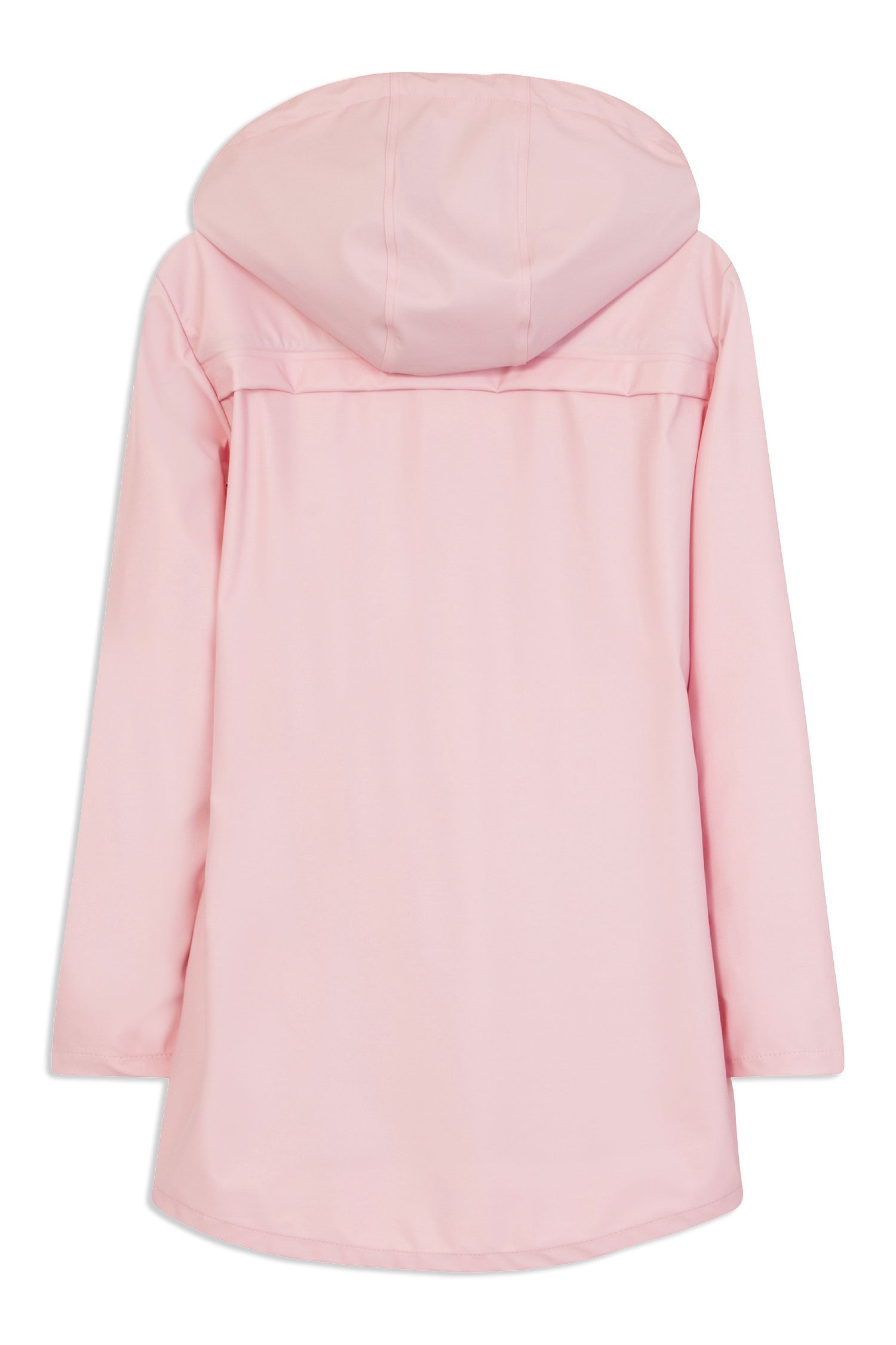back view Lighthouse Bowline Rubberised Jacket in Pink, Navy and Yellow