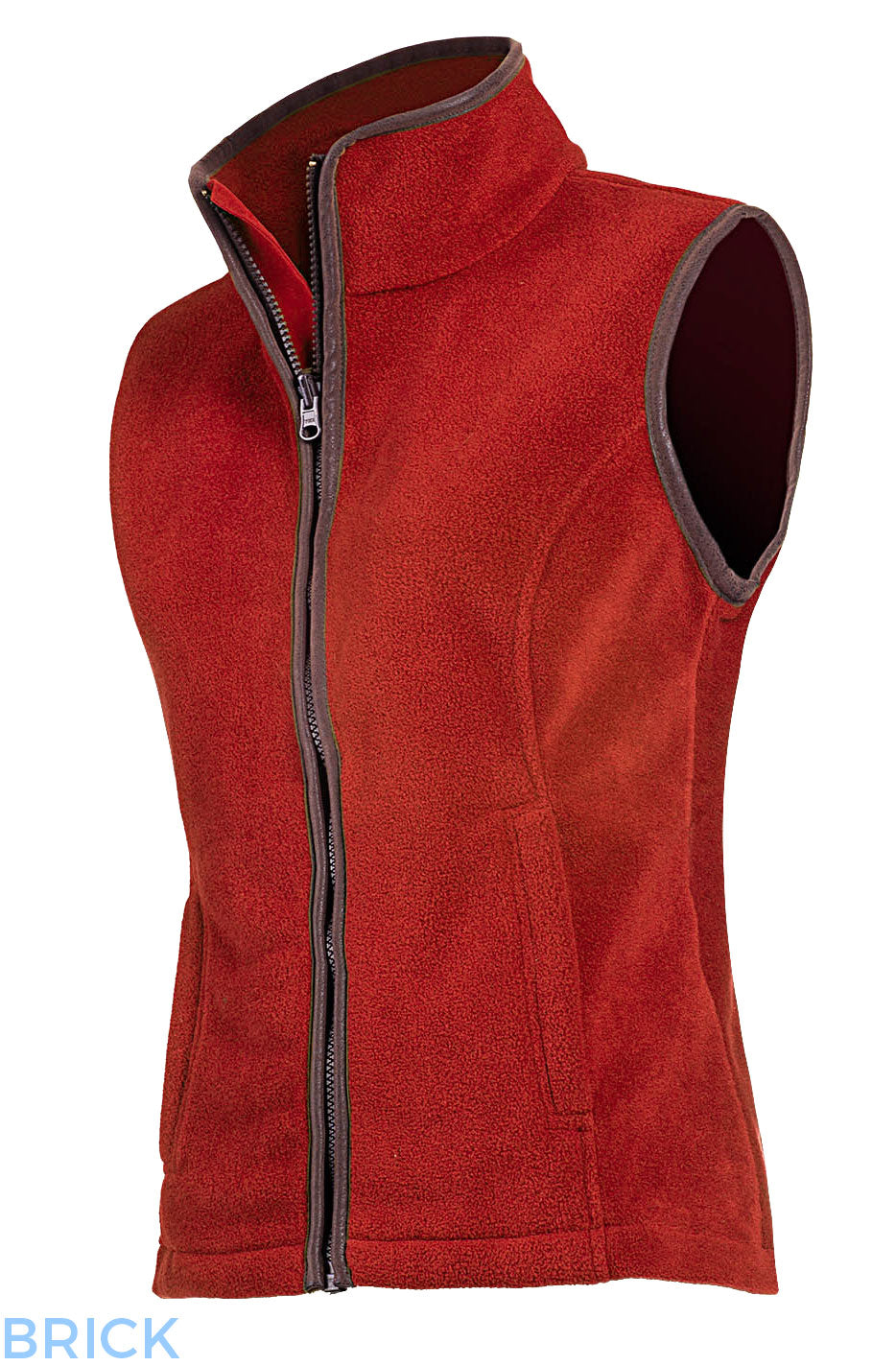 brick colour Baleno Sally Ladies Fleece Gilet