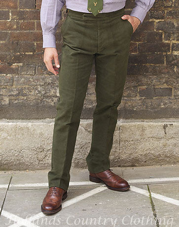 Brentwood Mens Cotton Moleskin Trousers British Made Durable Country Wear
