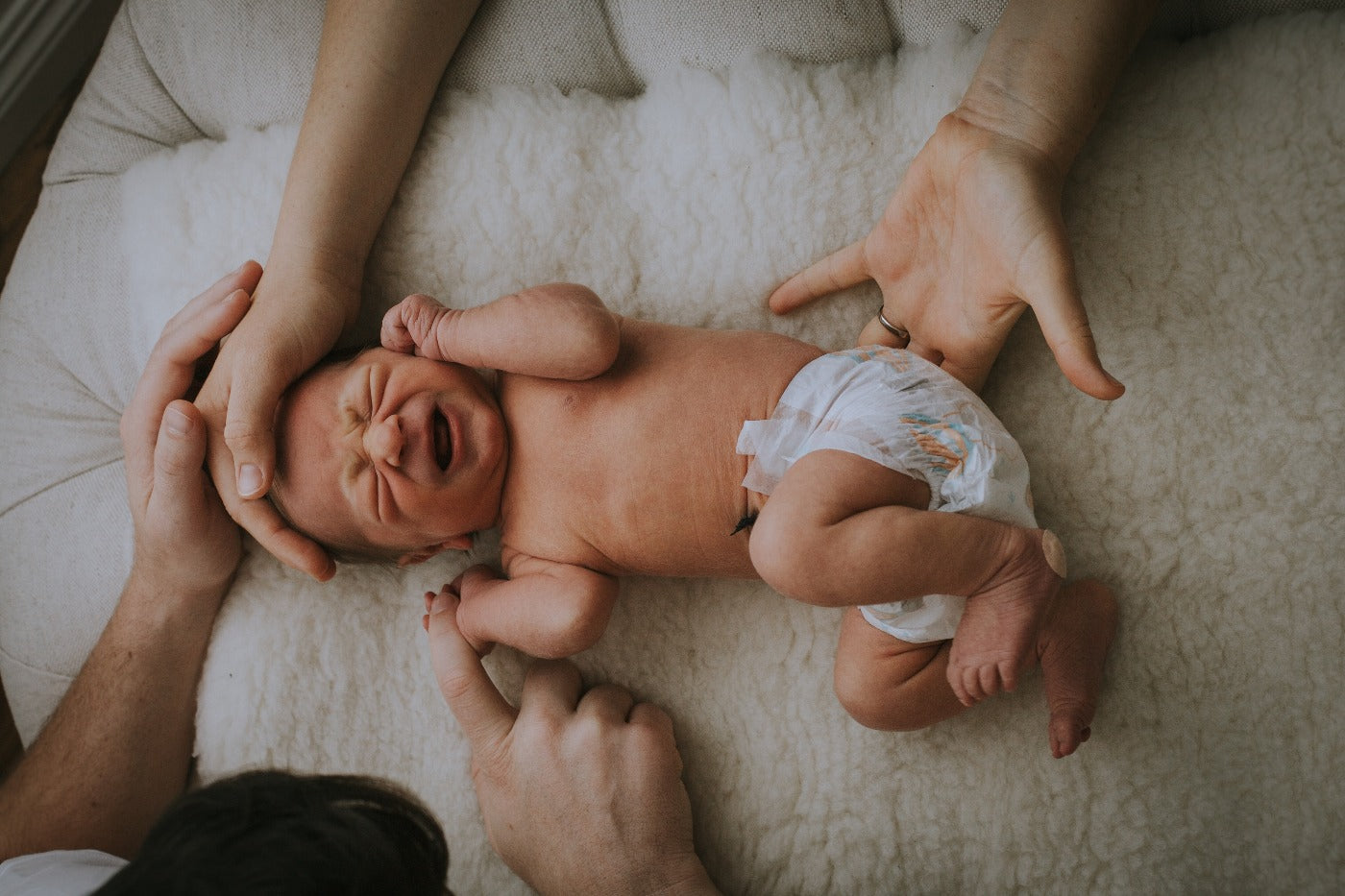 a baby at one month