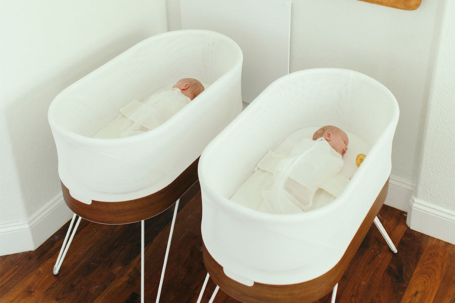 twins sharing a crib