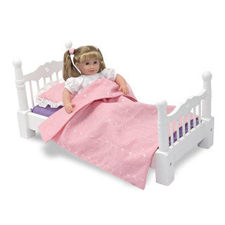 wooden doll bed