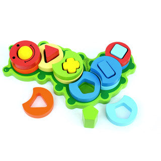 caterpillar shape sorter