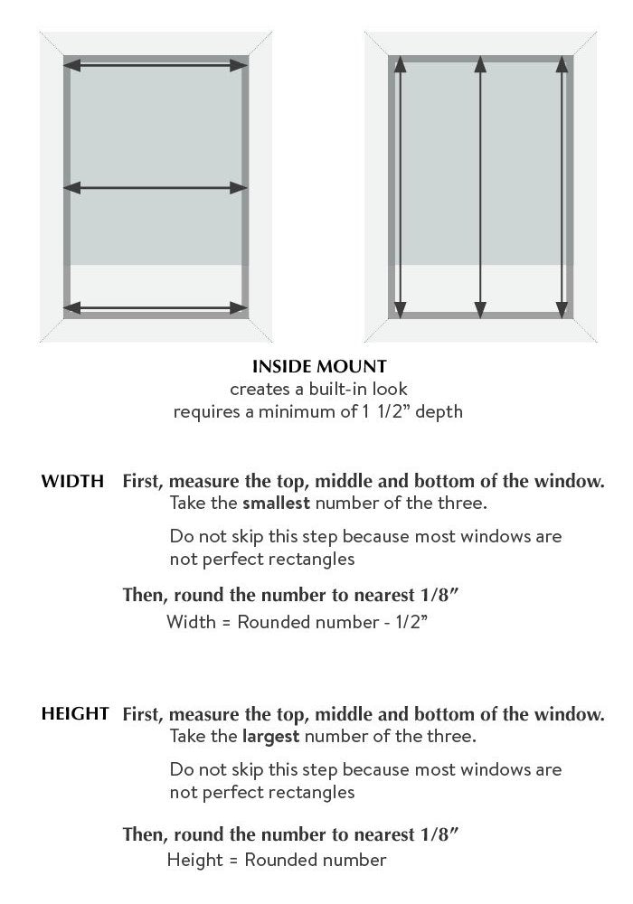 how to measure for roman shades inside mount by loft curtains