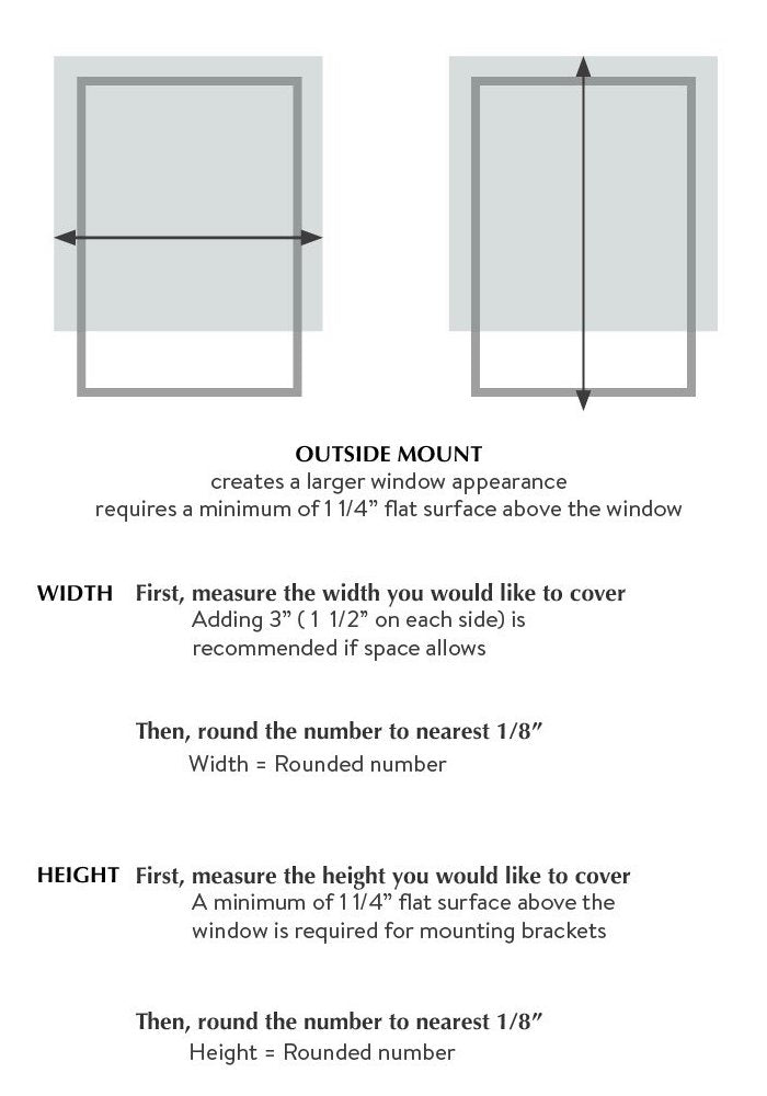 how to measure for roman shades outside mount by loft curtains