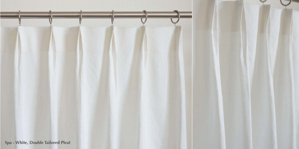 Tailored Double Pleat Heading by Loft Curtains