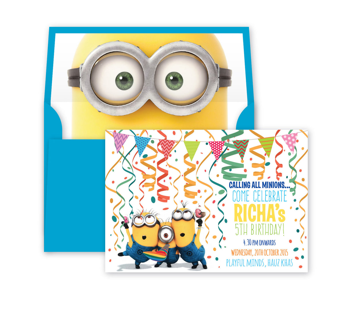 minions birthday party invitations