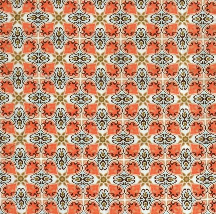 Orange, Sort, Lyseblå & Mørk Okker grafisk mønster | Gronlykke.com – Grønlykke.com