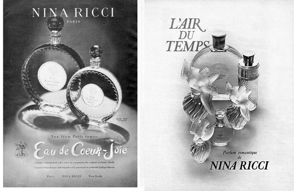 Vintage “Coeur-Joie” and “L’air du Temps” ads