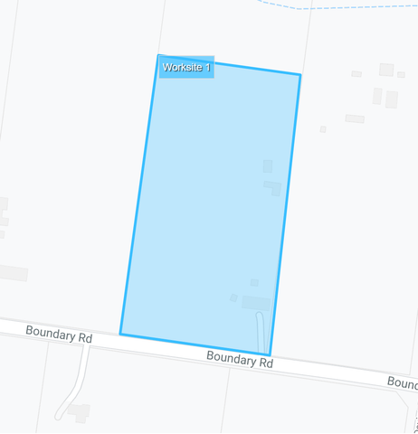 Worksite GPS Geofence Example