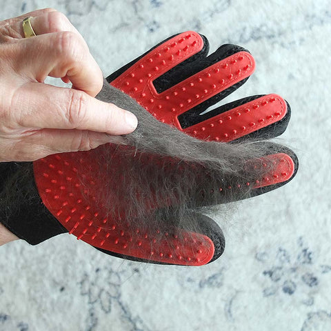 peel the fur off the glove