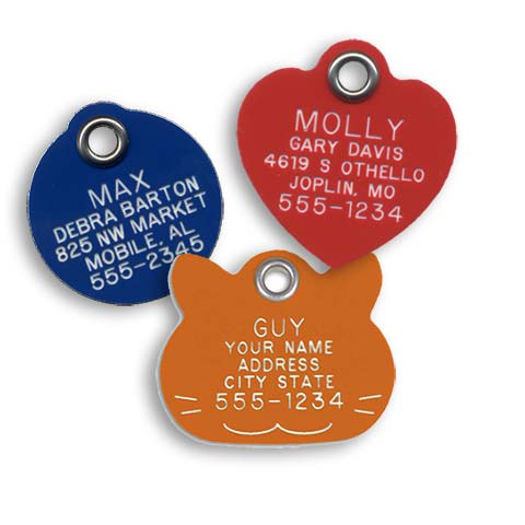 Reflective Plastic Cat Tags