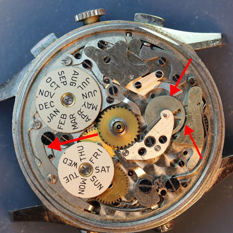 Servicing a Valjoux 72 Chronograph