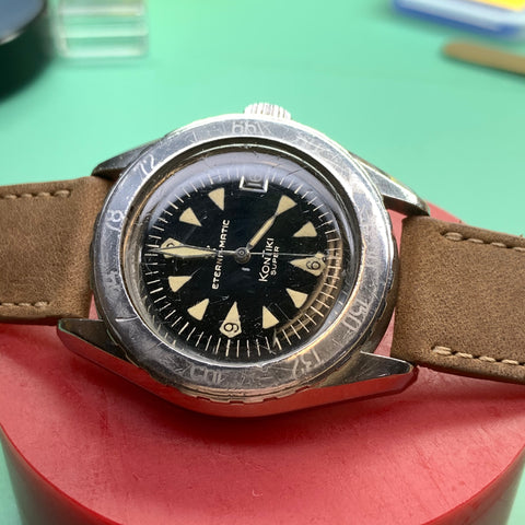 Servicing an Eterna Super Kontiki Calibre 1489K from the early 1960's