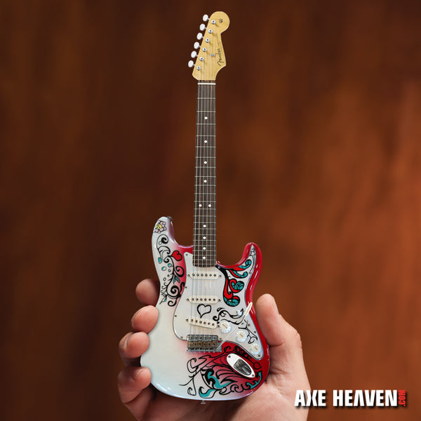 Axe Heaven Jimi Hendrix Burnt Fender Stratocaster Miniature Guitar Model FS-018 