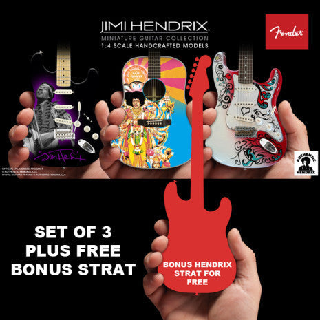 RGM059 Jimi Hendrix Miniatur-Gitarre 