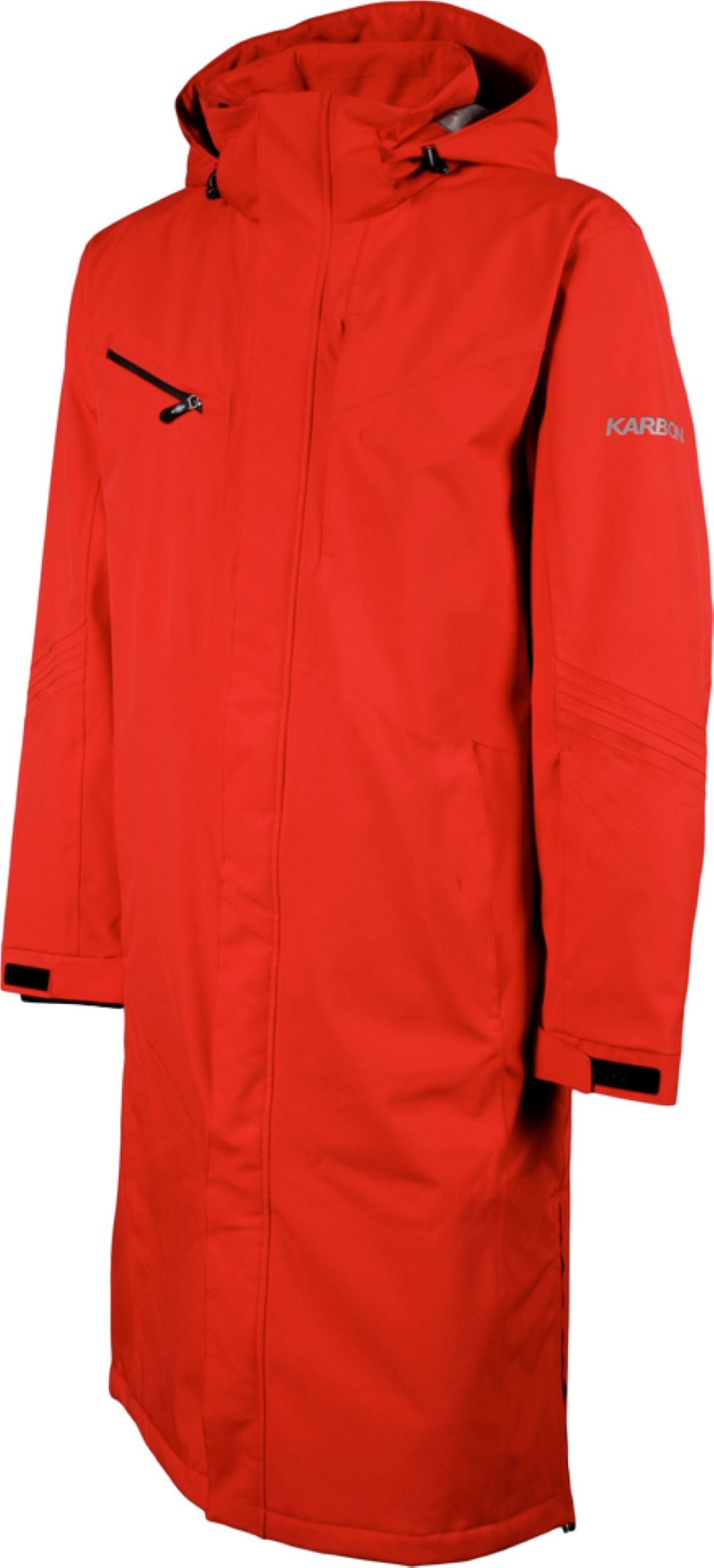 ski coach long coat