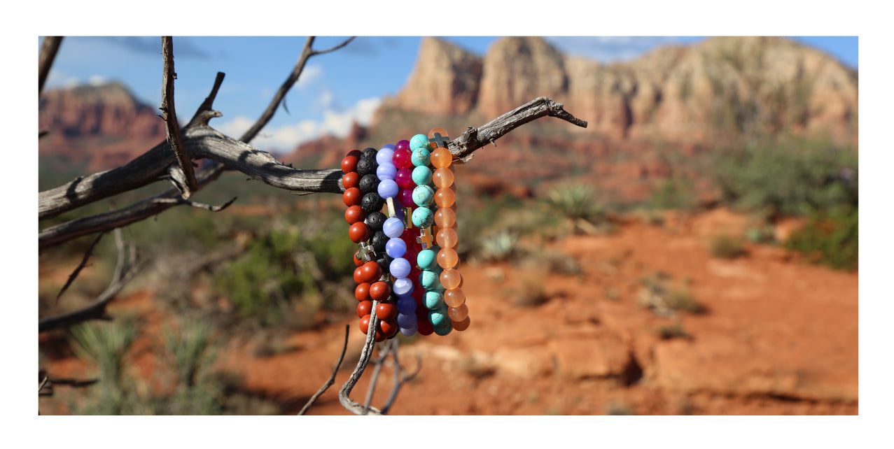 Image of Charged bracelets being charged in Sedona