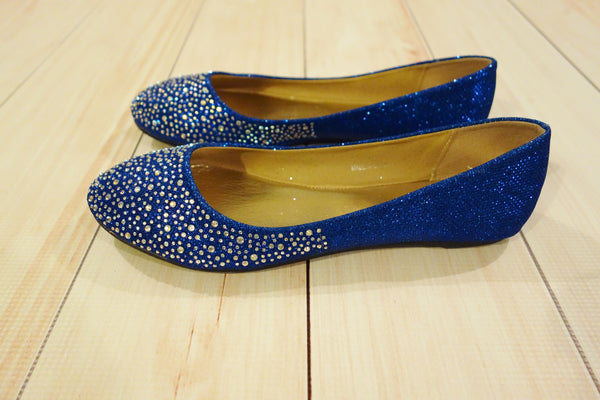 dark blue flats