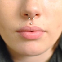 nose piercing types