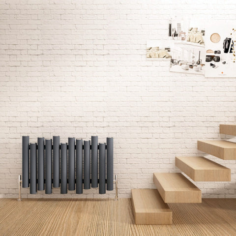 carisa horizontal anthracite designer living room radiator