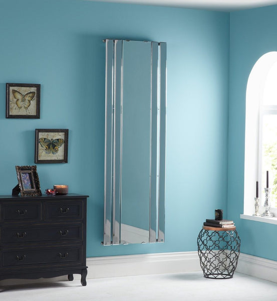 Newbury Chrome Mirror Designer Vertical Radiator