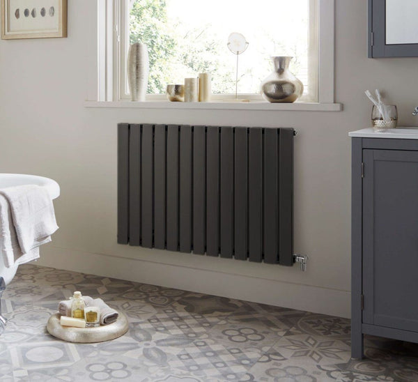 Merlo Anthracite Designer Horizontal Radiator | Single Panel Radiator