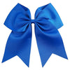 Blue Cheer Bow for Girls Large Hair Bows with Clip Holder Ribbon