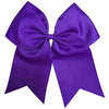 Purple Cheer Bow for Girls Large Hair Bows with Clip Holder Ribbon