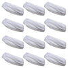 Multifunctional Headbands 12 Wide Yoga Running Workout White