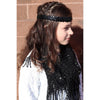 Sequin Headband Girls Headbands Sparkly Hair Head Bands Black Silver Teal