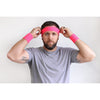 Sweatbands 12 Terry Cotton Sports Headbands Sweat Absorbing Head Bands Yellow