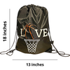 Basketball Backpack Cinch Drawstring Bag Basketball Gifts for Girls Boys Teens