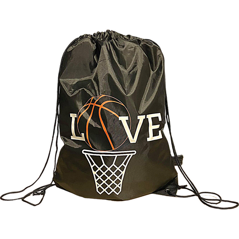 Basketball Backpack Cinch Drawstring Bag Basketball Gifts for Girls Boys Teens