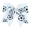 Soccer Cheer Bow for Girls Large Hair Bows with Ponytail Holder Sports Bow Ribbon