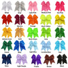 50 You Pick Colors Cheer Bows Large Hair Bow with Ponytail Holder Cheerleader Ponyholders Cheerleading Softball Accessories