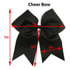 Gold Glitter Cheer Bow for Girls Large Hair Bows with Ponytail Holder Ribbon