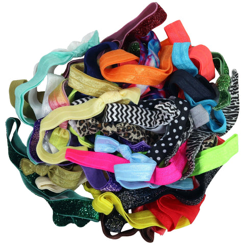 Headbands Fold Over Elastic 10 Pack Mystery Grab Bag