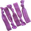 Hair Ties 5 Elastic Ponytail Holders Ribbon Knotted Bands You Pick Colors and Quantities