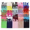 Elastic Hair Ties Q pound about 100 Solids Ponytail Holders Ribbon Knotted Bands