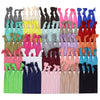 Hair Ties 100 Elastic Solids Ponytail Holders Ribbon Knotted Bands